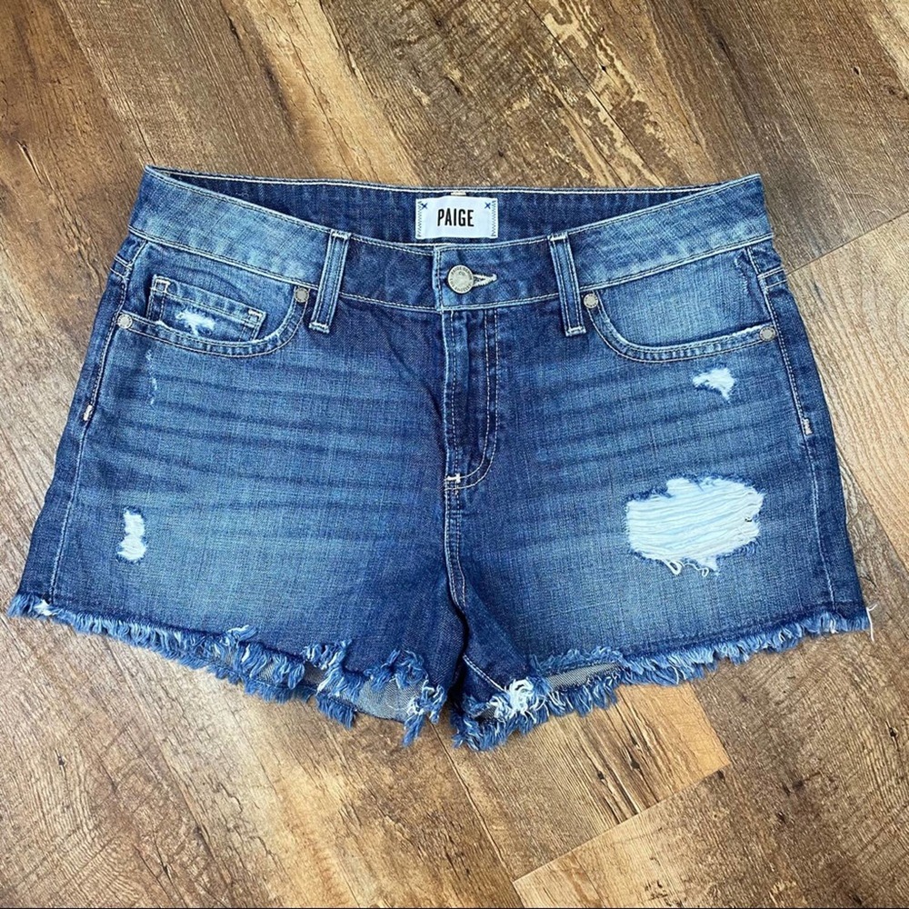 Paige Daryn Izza Destructed Shorts Distressed 28